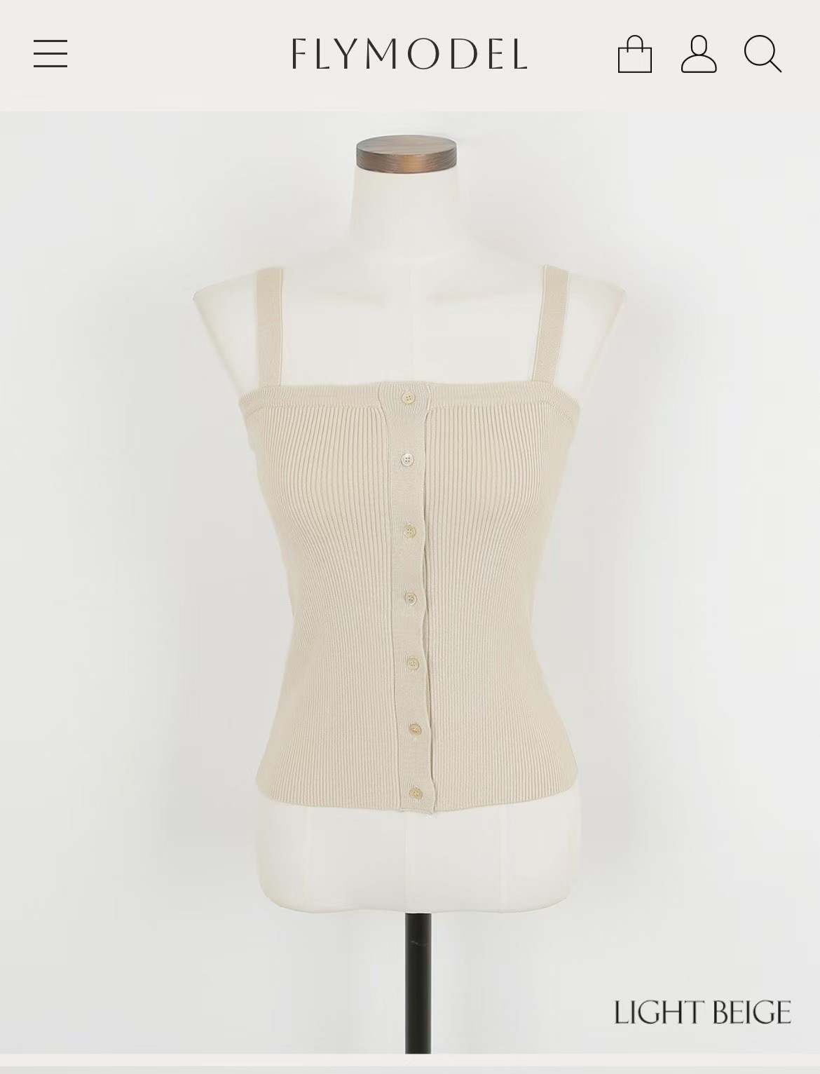 DE ONDO東大門實拍女裝新品25春夏職業時尚真品吊帶背心紐扣DE ONDO吊帶/背心圖色3