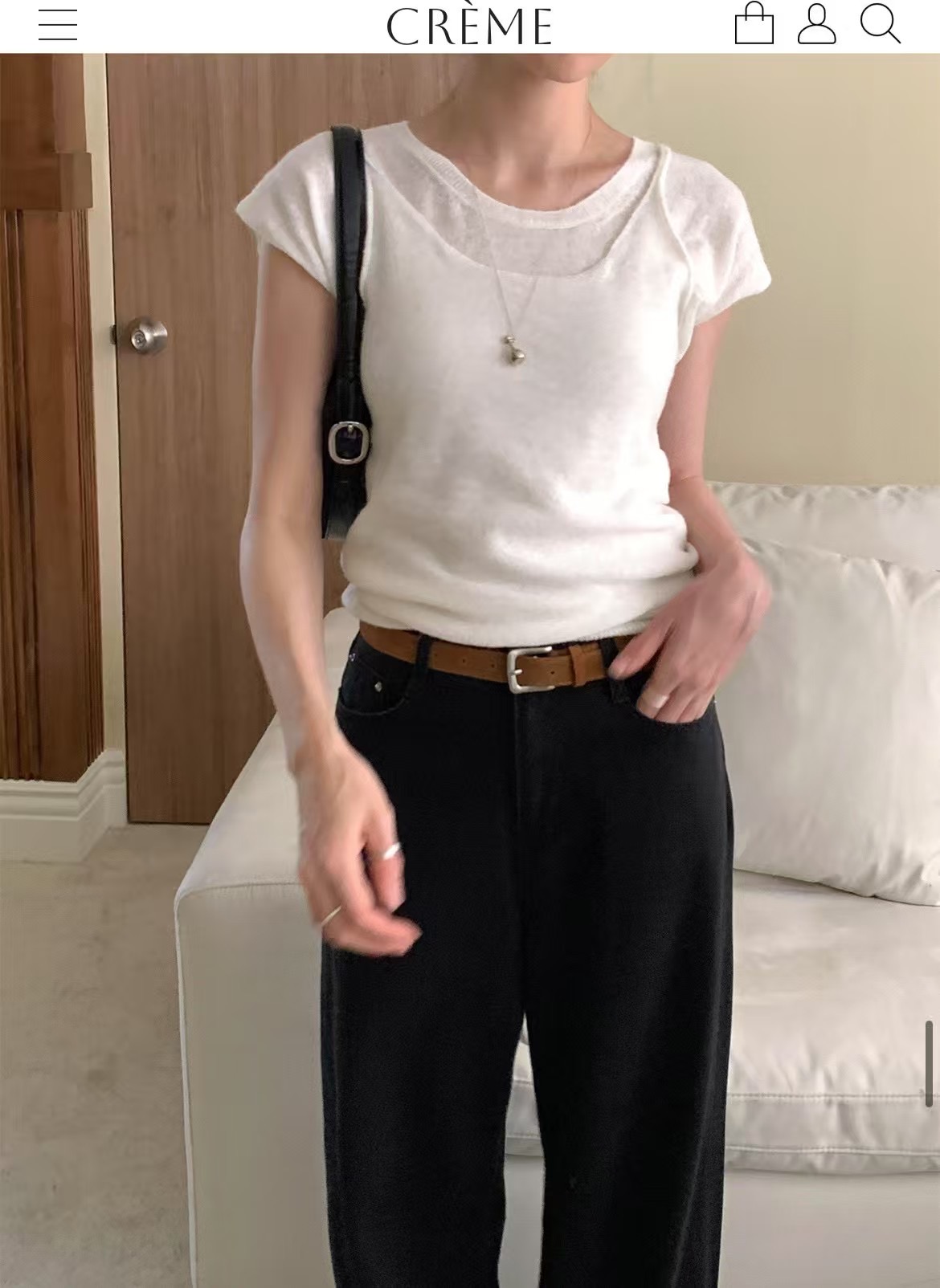 DE ONDO東大門實拍女士新款休閑熱賣真品25春夏吊帶背心緊身DE ONDO吊帶/背心