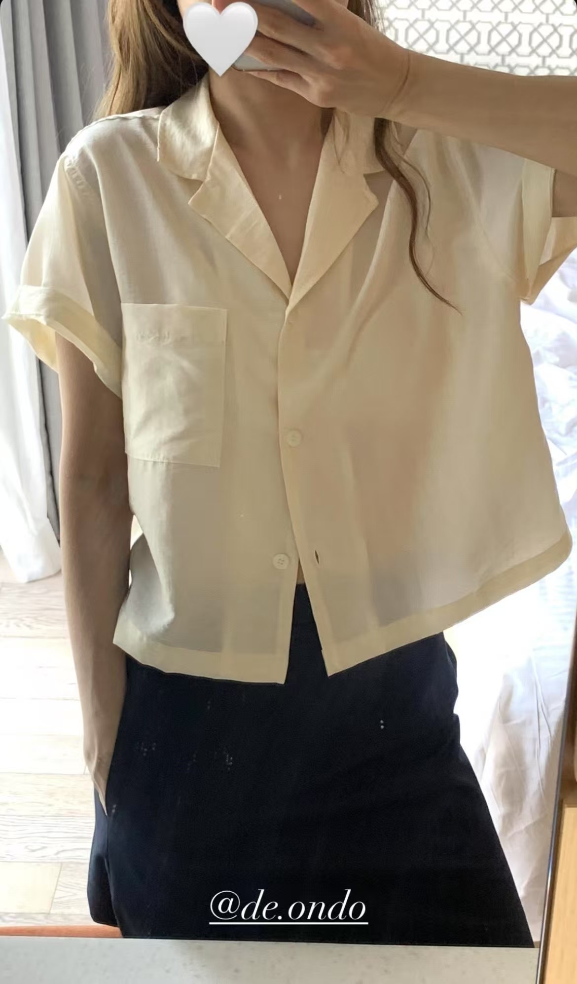 DE ONDO東大門實拍女裝新款熱賣真品職業25春夏襯衫蕾絲衫V領DE ONDO襯衫/蕾絲衫圖色2