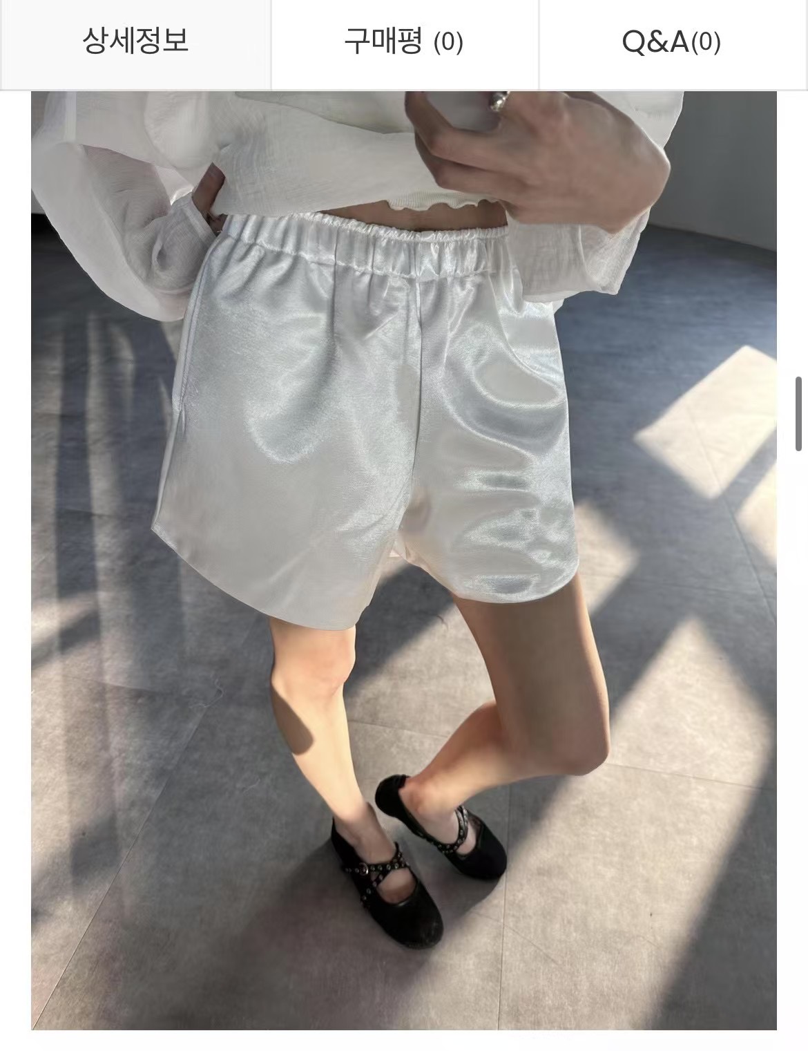 DE ONDO東大門代購女士新款25春夏熱賣人氣推薦時尚短褲緞面DE ONDO短褲圖色1