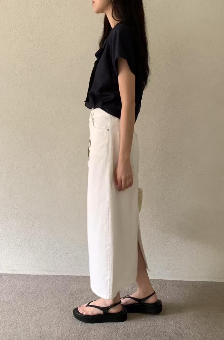 DE ONDO韓國直郵女士新款真品休閑時尚25春夏職業襯衫蕾絲衫DE ONDO襯衫/蕾絲衫