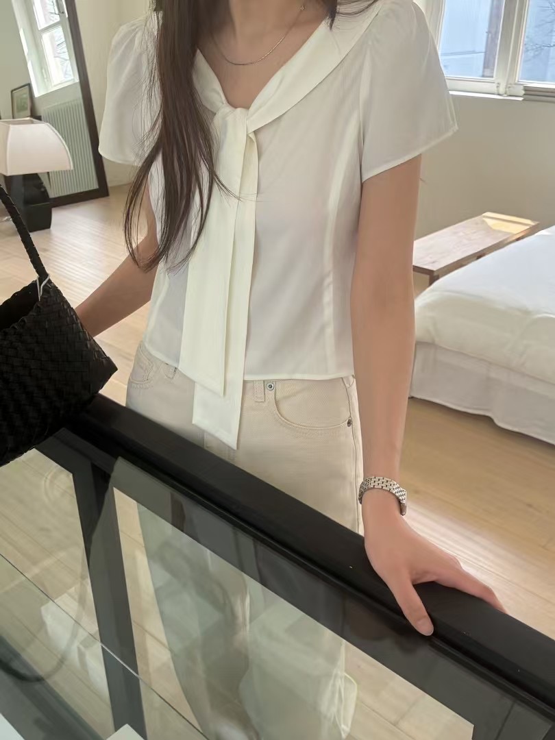 TOUST韓國代購女士新款25春夏真品休閑時尚熱賣人氣襯衫蕾絲衫TOUST襯衫/蕾絲衫