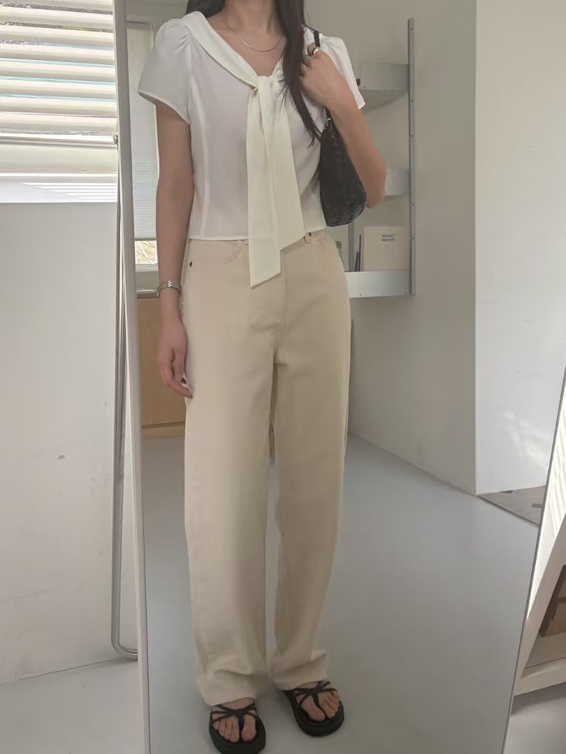 TOUST韓國代購女士新款25春夏真品休閑時尚熱賣人氣襯衫蕾絲衫TOUST襯衫/蕾絲衫