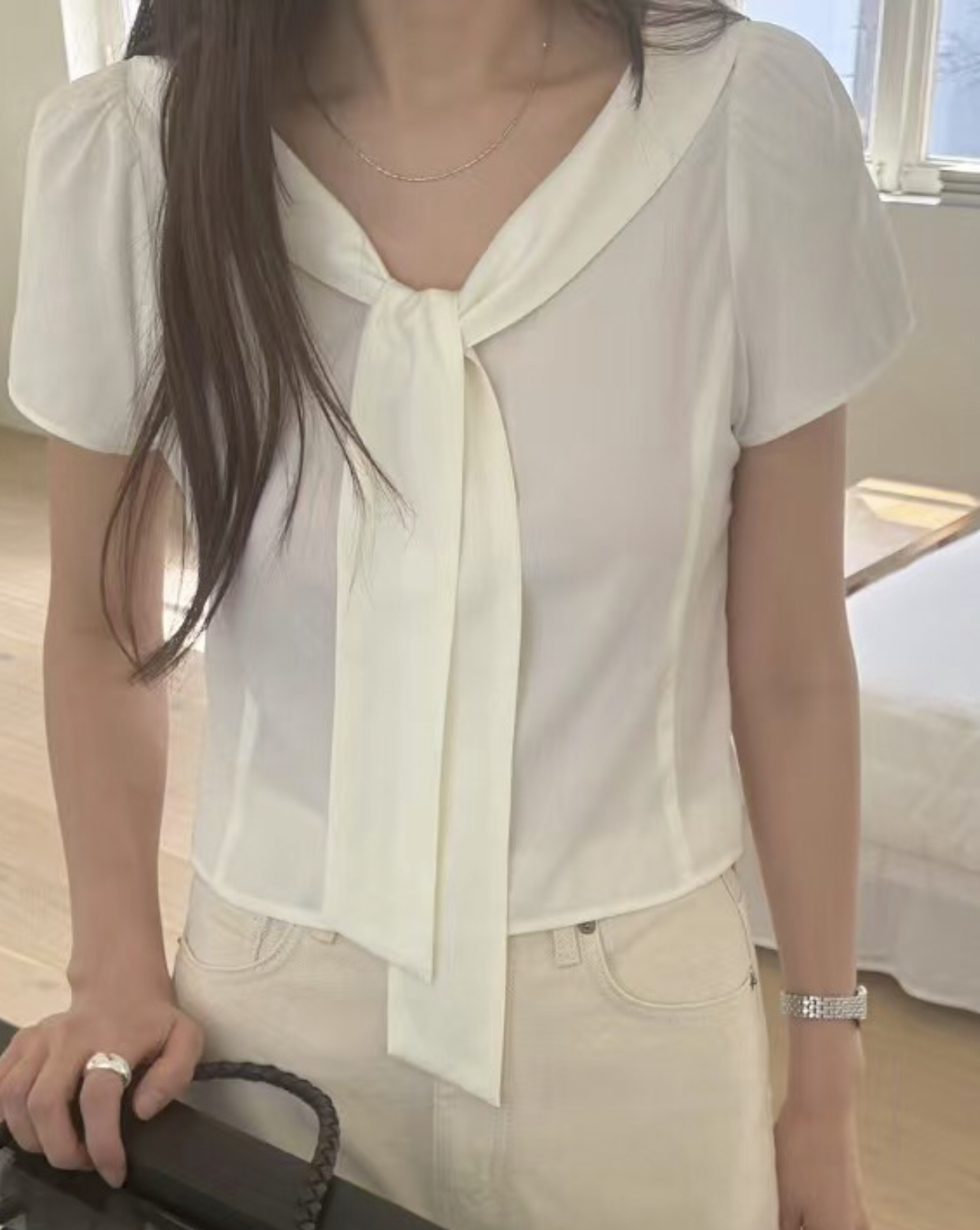 TOUST韓國代購女士新款25春夏真品休閑時尚熱賣人氣襯衫蕾絲衫TOUST襯衫/蕾絲衫