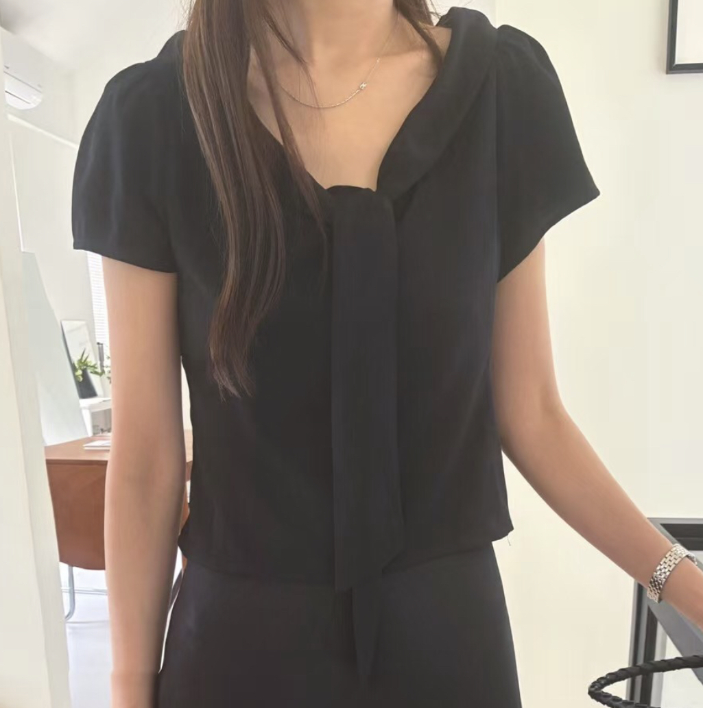 TOUST韓國代購女士新款25春夏真品休閑時尚熱賣人氣襯衫蕾絲衫TOUST襯衫/蕾絲衫圖色2