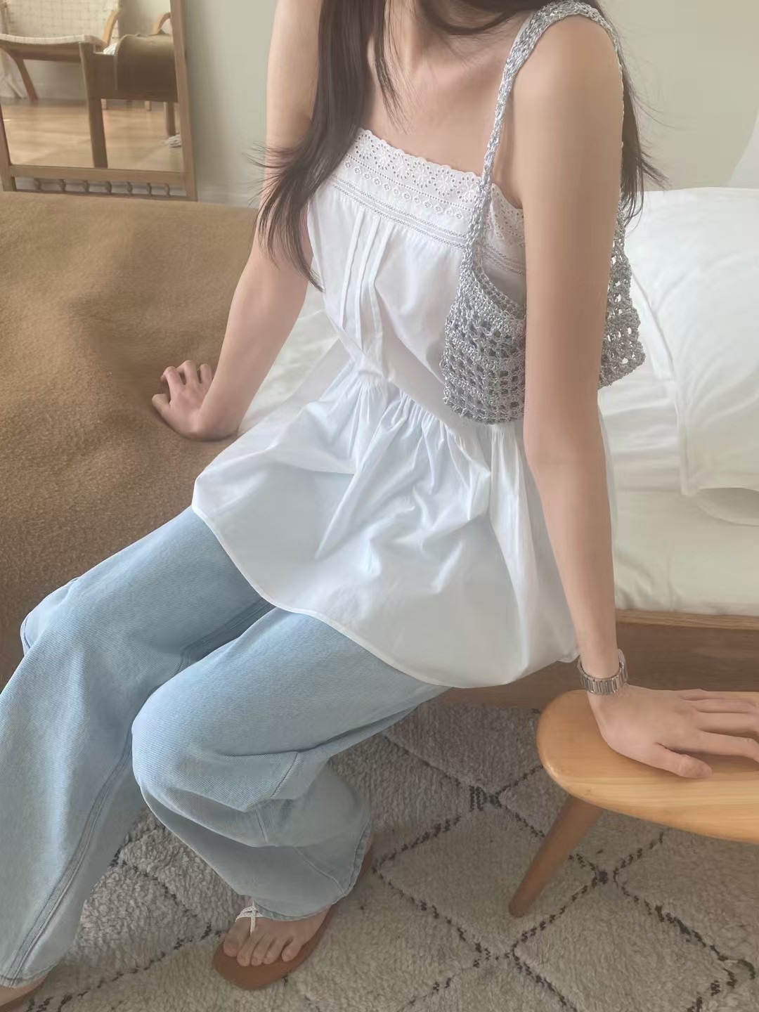 TOUST韓國直郵女裝新款熱賣推薦25春夏休閑時尚職業吊帶背心TOUST吊帶/背心