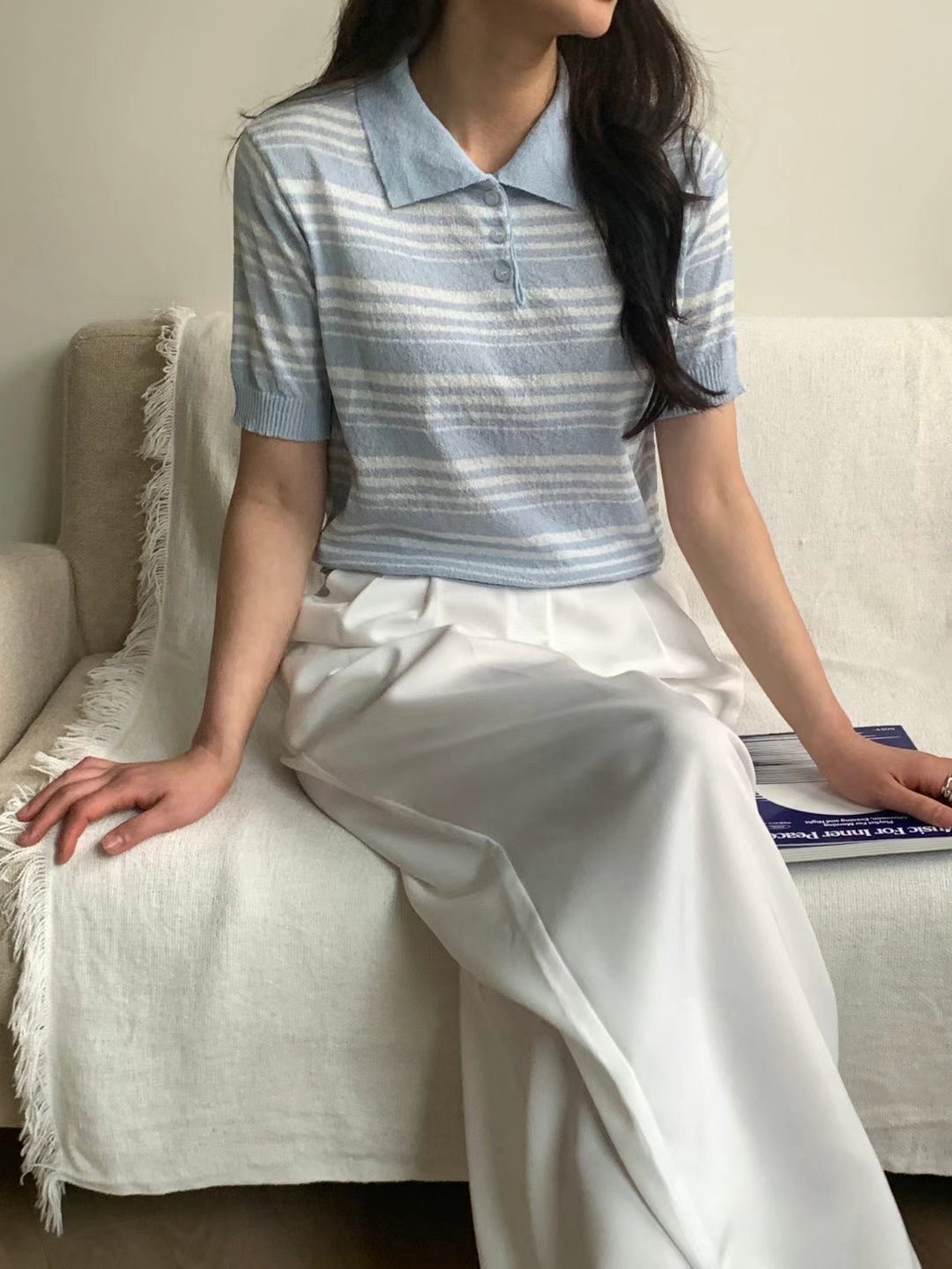 LOOK東大門代購女士新品真品人氣25春夏熱賣時尚休閑針織衫LOOK針織衫
