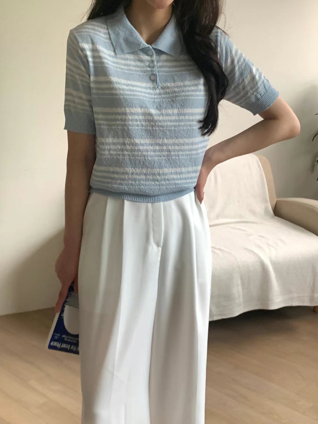 LOOK東大門代購女士新品真品人氣25春夏熱賣時尚休閑針織衫LOOK針織衫
