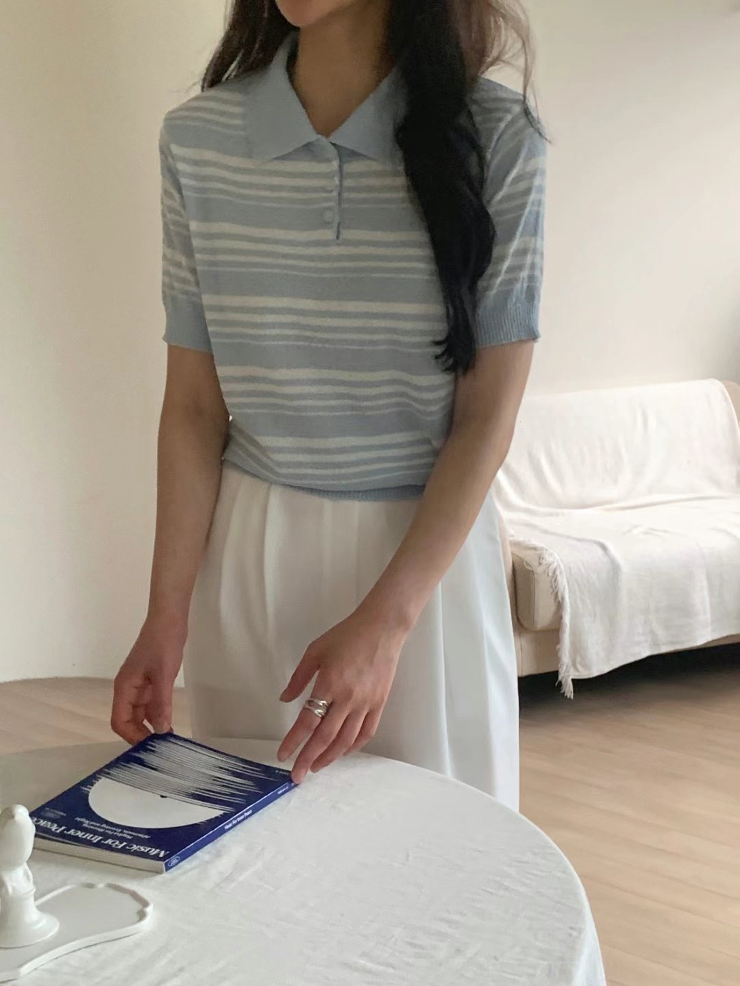 LOOK東大門代購女士新品真品人氣25春夏熱賣時尚休閑針織衫LOOK針織衫圖色3