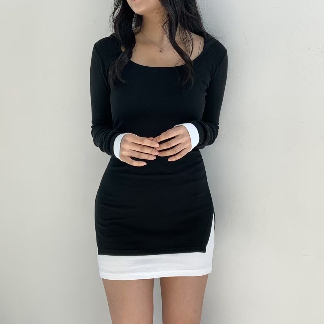A BEL韓國直郵女士新品真品25春夏休閑推薦連衣裙連帽連衣裙A BEL連衣裙圖色2
