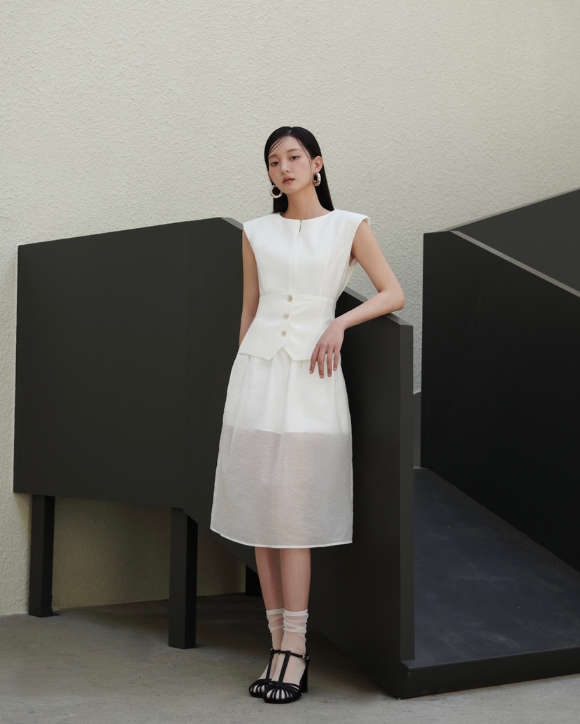 STAGE韓國代購女裝新款真品推薦職業人氣時尚25春夏熱賣長裙STAGE長裙
