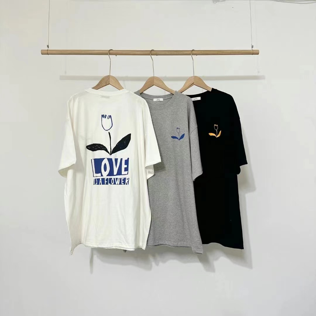 FIVE東大門實拍女裝新款熱賣休閑真品時尚推薦職業25春夏T恤FIVET恤圖色3左三色