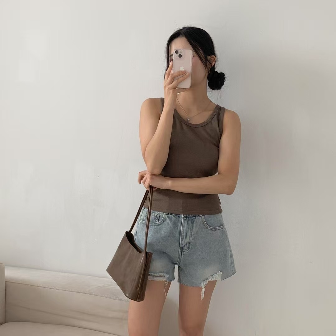 A BEL東大門實拍女裝新品真品休閑時尚推薦職業25春夏吊帶背心A BEL吊帶/背心
