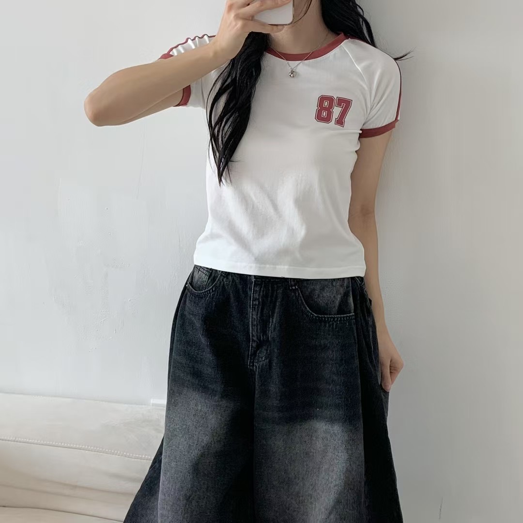 A BEL東大門實拍女裝新品25春夏職業時尚休閑真品人氣熱賣T恤A BELT恤