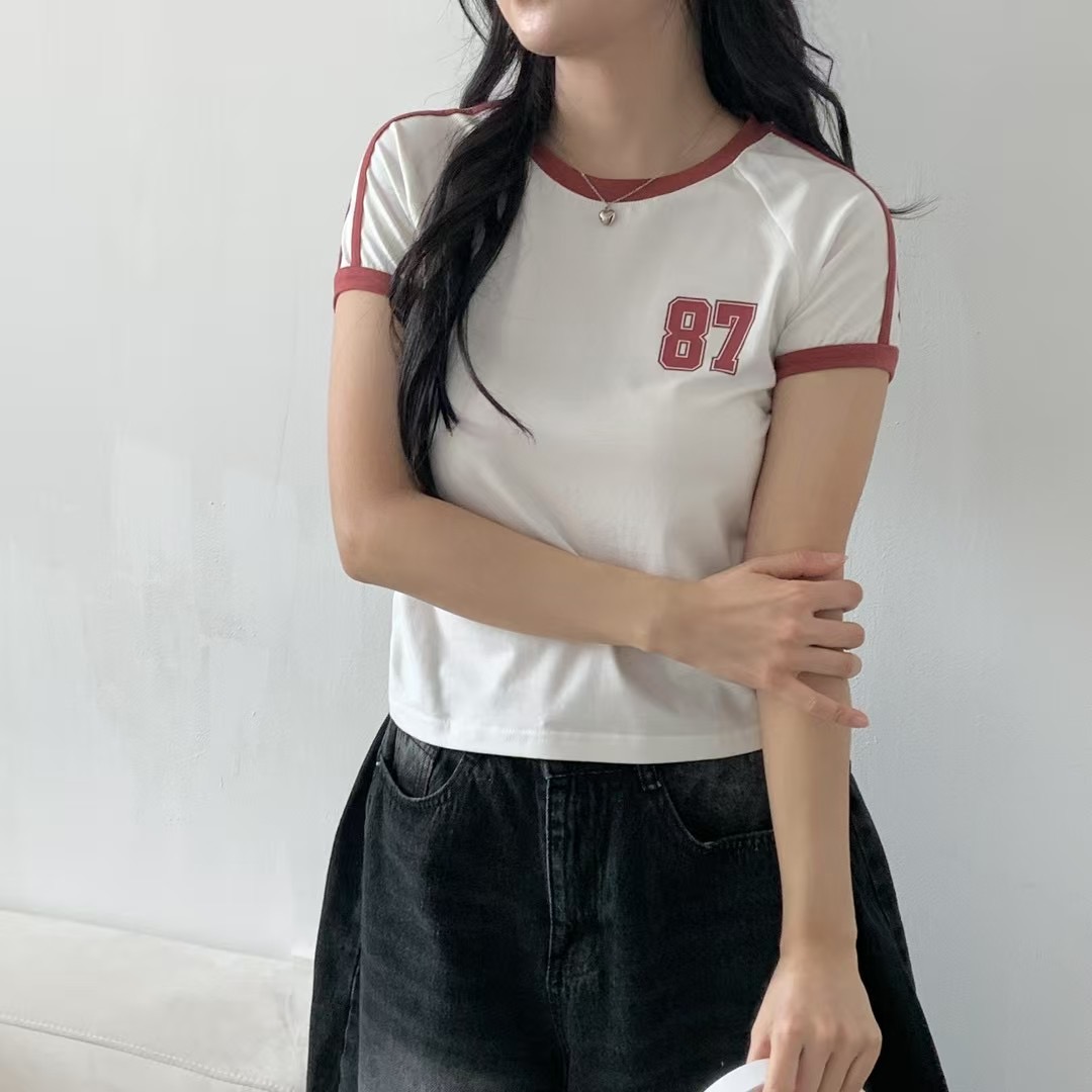 A BEL東大門實拍女裝新品25春夏職業時尚休閑真品人氣熱賣T恤A BELT恤