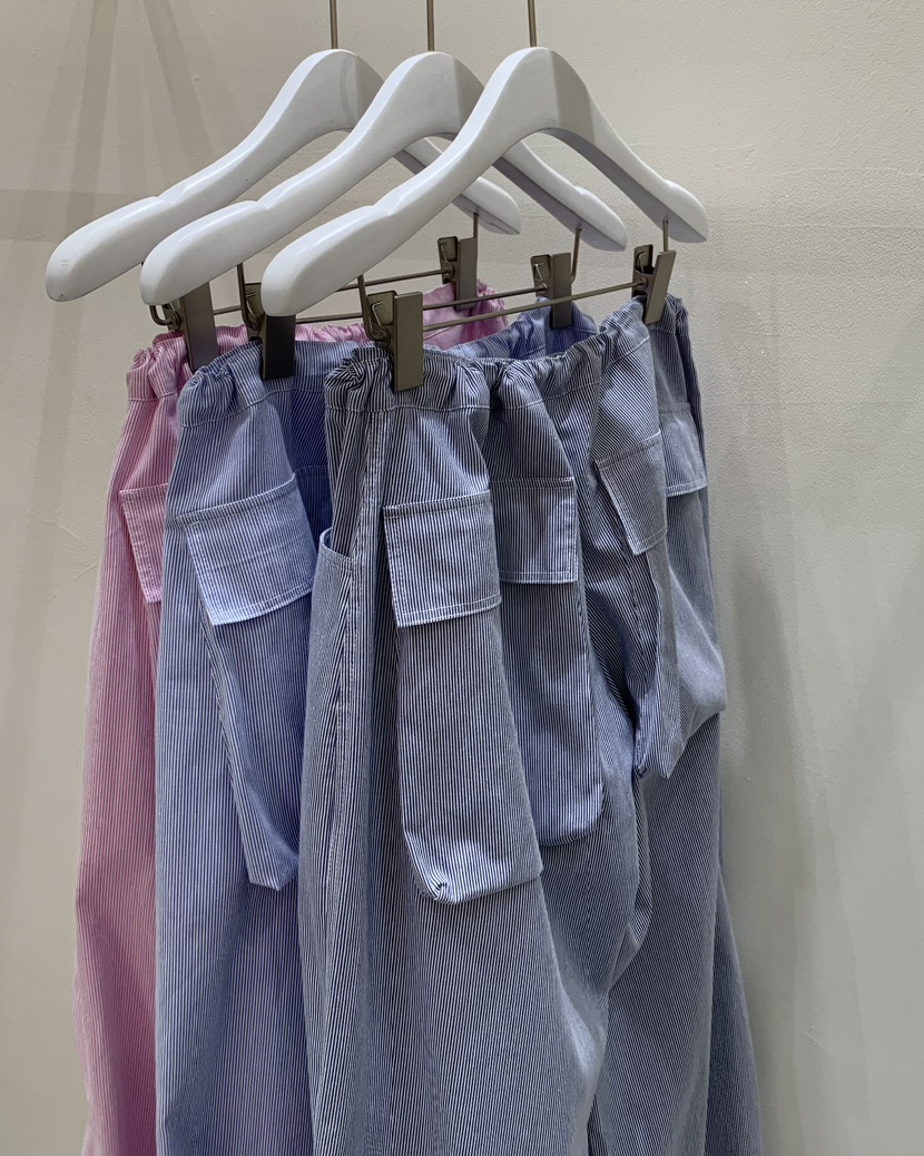 LOVE MOMENT東大門實拍女士新品人氣熱賣休閑褲工裝褲條紋LOVE MOMENT休閑褲