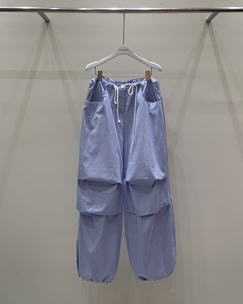 LOVE MOMENT東大門實拍女士新品人氣熱賣休閑褲工裝褲條紋LOVE MOMENT休閑褲圖色2
