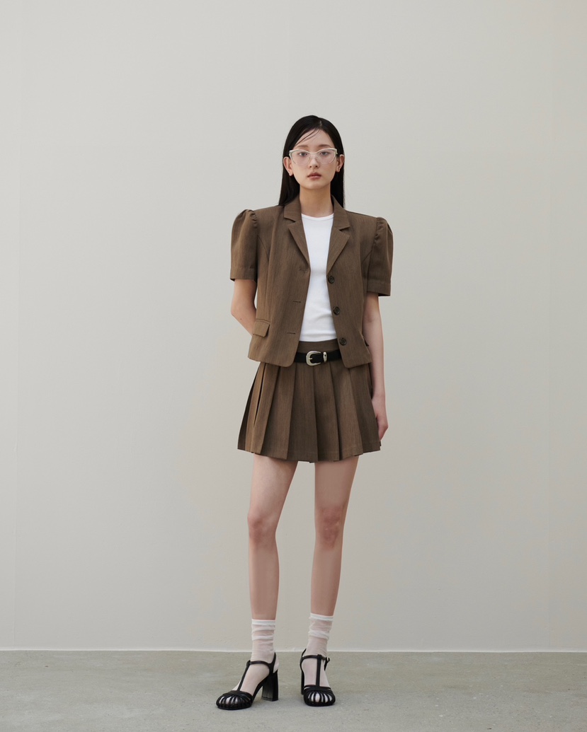 STAGE韓國直郵女裝新款真品推薦25春夏人氣熱賣短裙不含腰帶STAGE短裙