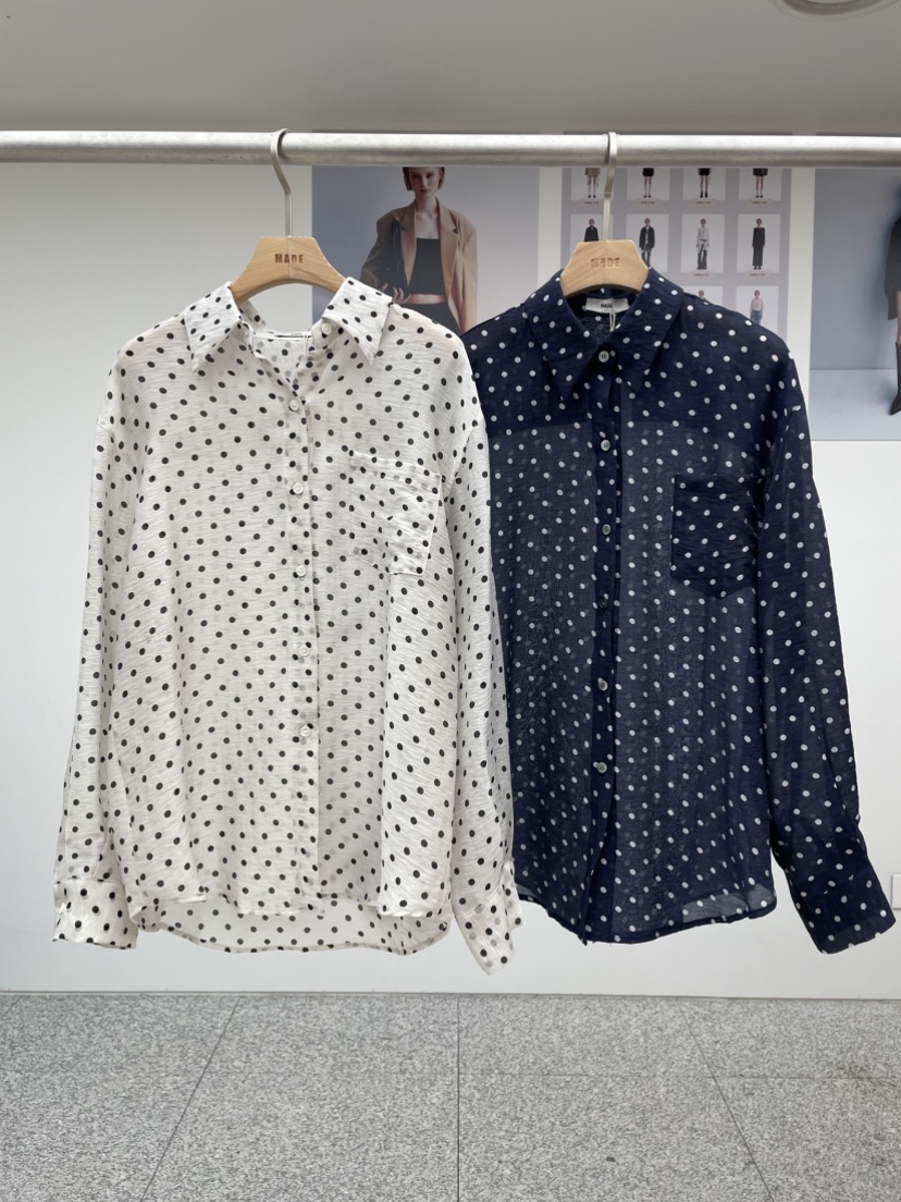 MADE-P韓國直郵女裝新品人氣推薦時尚休閑職業25春夏襯衫蕾絲衫MADE-P襯衫/蕾絲衫