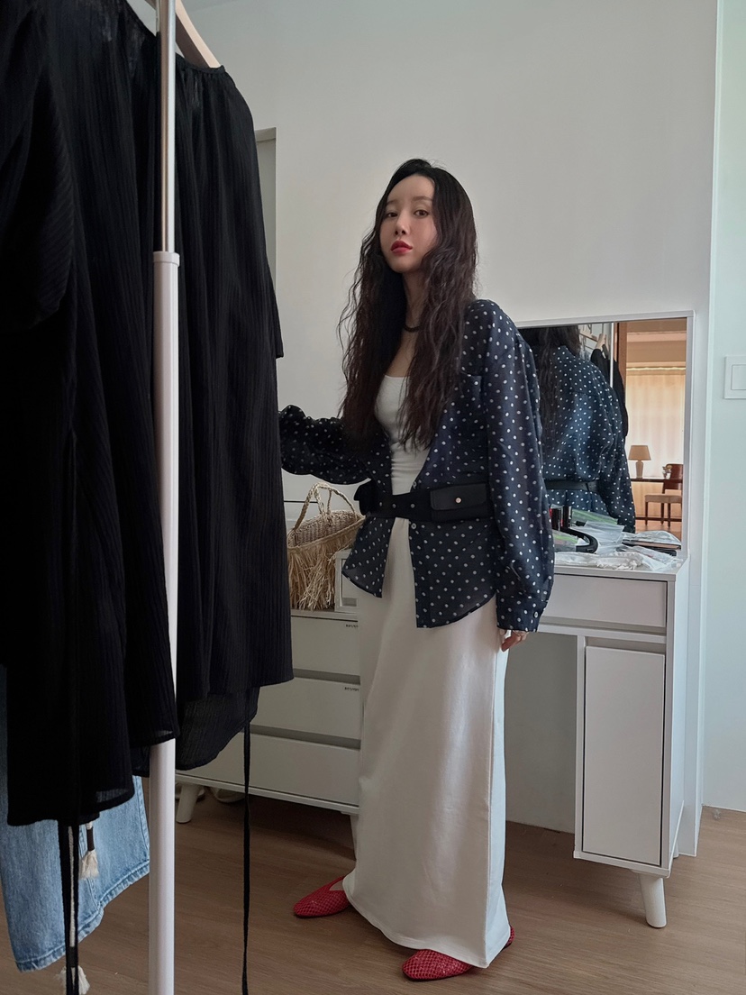 MADE-P韓國直郵女裝新品人氣推薦時尚休閑職業25春夏襯衫蕾絲衫MADE-P襯衫/蕾絲衫