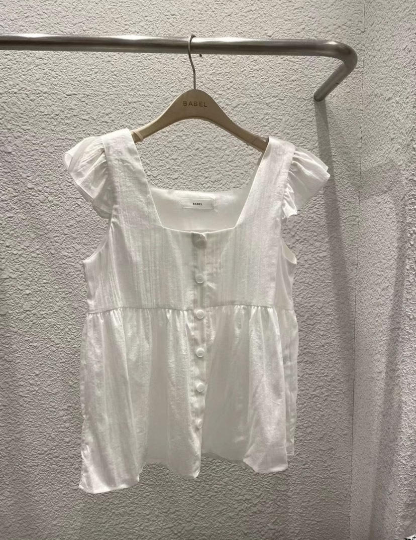 BABEL韓國直郵㊣女裝新品時尚25春夏推薦休閑熱賣襯衫蕾絲衫BABEL襯衫/蕾絲衫