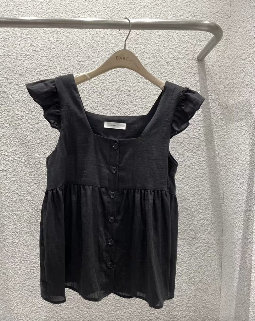 BABEL韓國直郵㊣女裝新品時尚25春夏推薦休閑熱賣襯衫蕾絲衫BABEL襯衫/蕾絲衫圖色2
