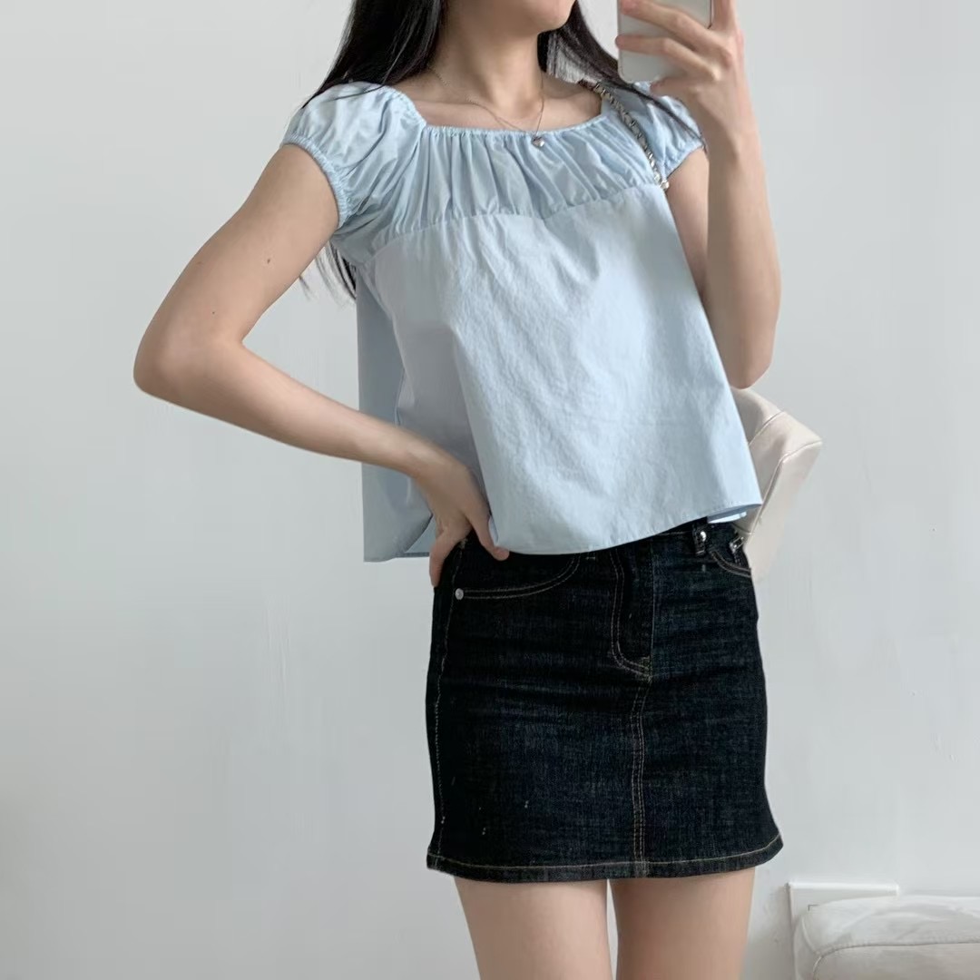 A BEL韓國㊣直郵東大門代購女裝新款推薦時尚休閑襯衫蕾絲衫A BEL襯衫/蕾絲衫