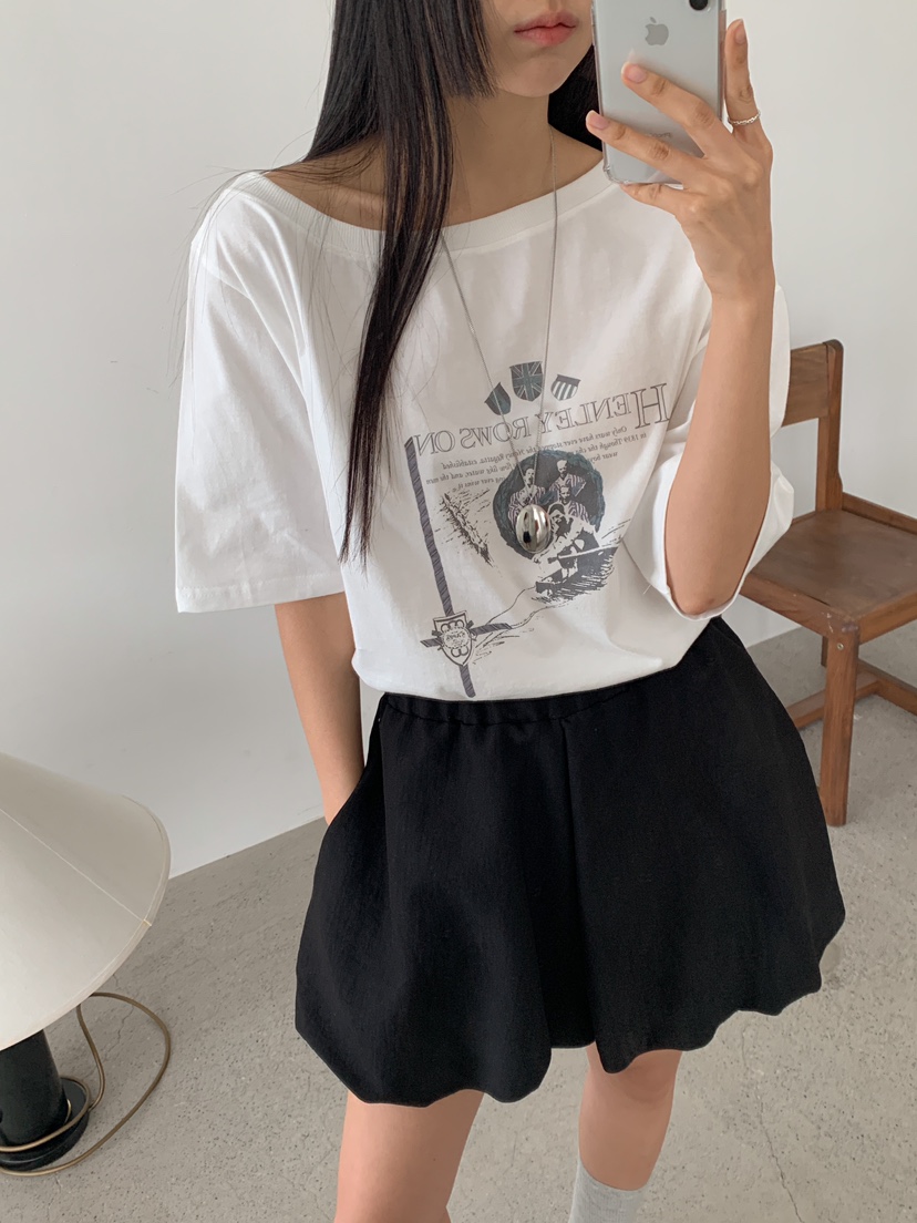 ROUGH韓國㊣直郵東大門代購女裝新品推薦25春夏休閑人氣短裙ROUGH短裙