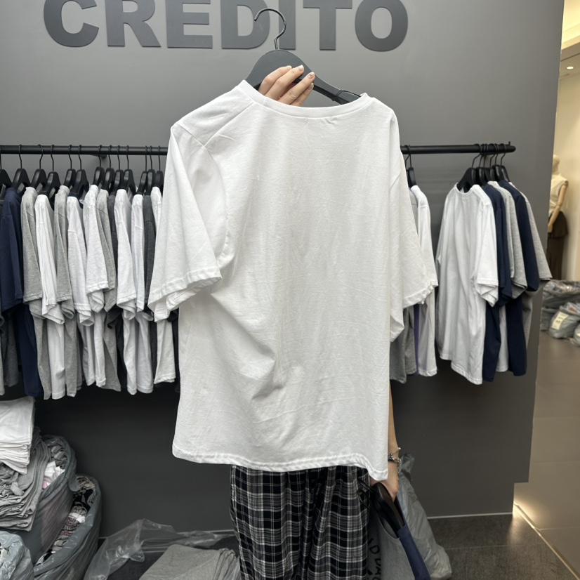 CREDITO直郵韓國代購㊣女裝新品25春夏熱賣推薦時尚人氣T恤CREDITOT恤