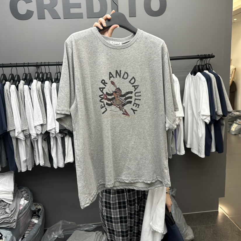 CREDITO直郵韓國代購㊣女裝新品25春夏熱賣推薦時尚人氣T恤CREDITOT恤圖色2