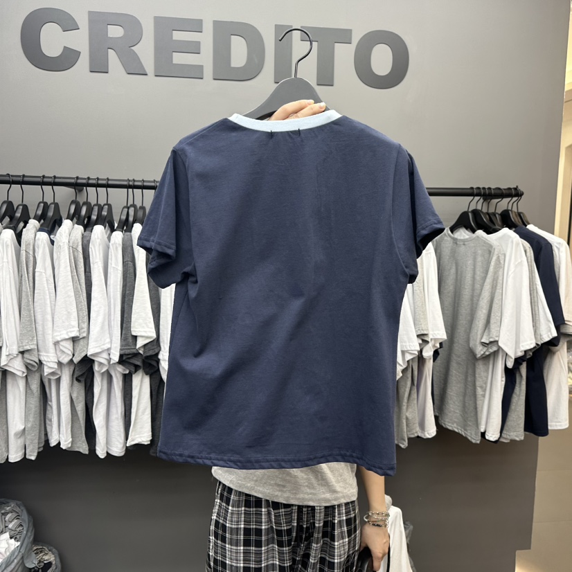CREDITO韓國㊣直郵東大門代購女裝新品熱賣人氣休閑25春夏T恤CREDITOT恤