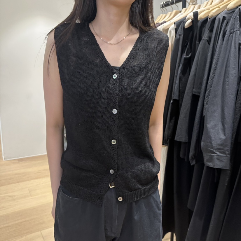 FEBRUARY 11直郵韓國代購㊣女裝新款推薦吊帶背心亞麻紐扣FEBRUARY11吊帶/背心圖色3