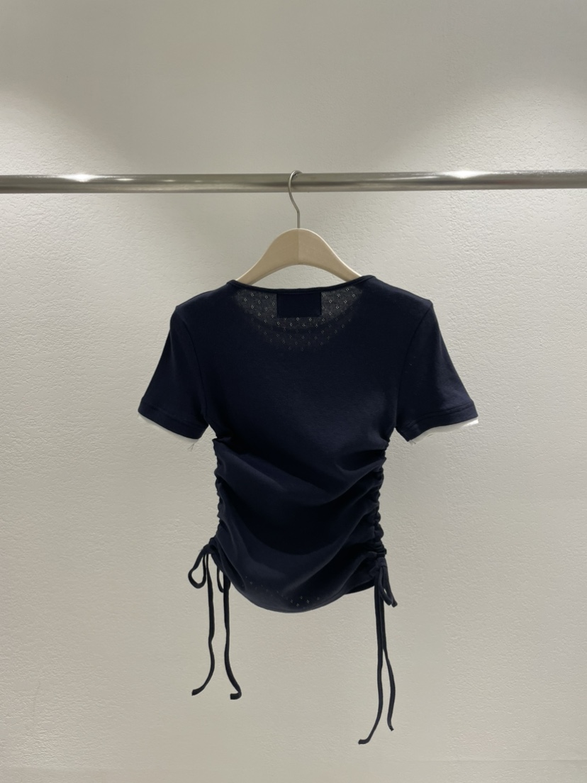 ROOMS SHOP韓國直郵㊣女裝新款熱賣推薦人氣休閑T恤假兩件ROOMS_SHOPT恤
