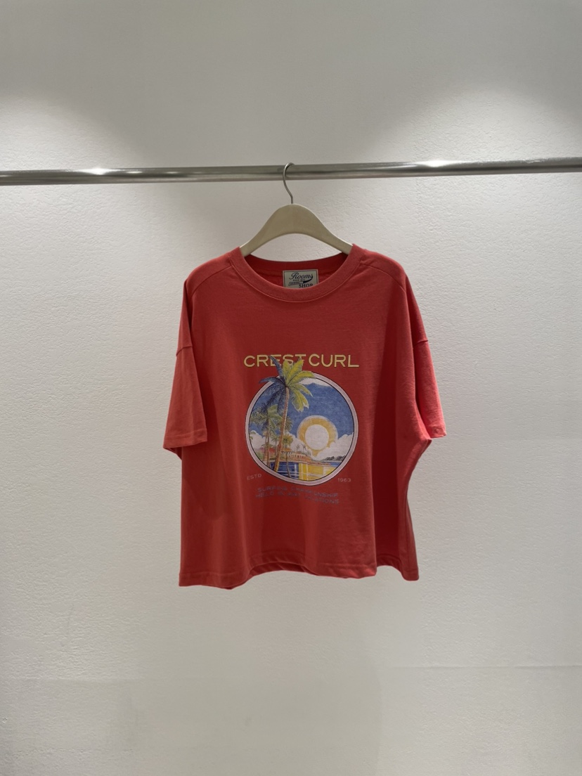 ROOMS SHOP韓國直郵㊣女裝新款休閑25春夏人氣時尚熱賣T恤ROOMS_SHOPT恤圖色2