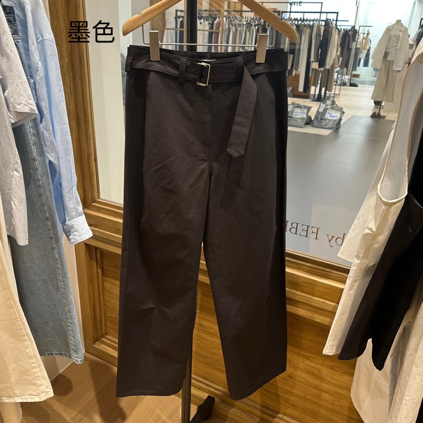 FEBRUARY 11韓國直郵㊣女裝新品人氣推薦25春夏休閑褲含腰帶FEBRUARY11休閑褲圖色2