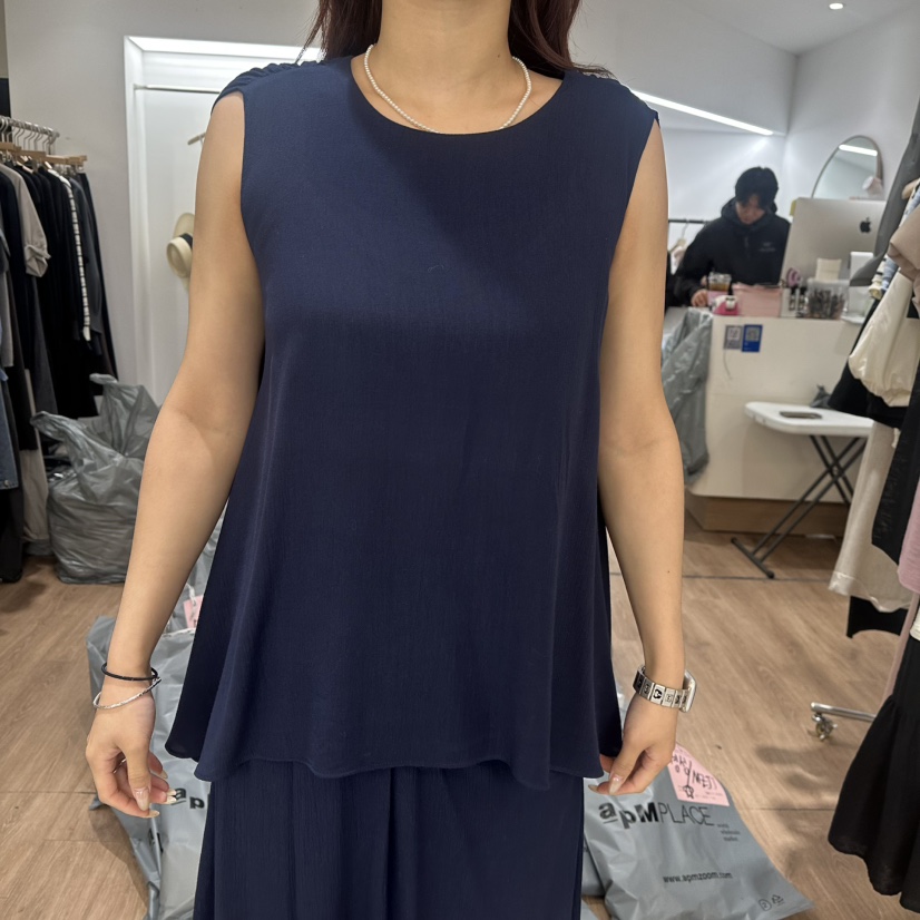 LEWIN韓國㊣直郵東大門代購女裝新品25春夏吊帶背心兩面可穿LEWIN吊帶/背心圖色2