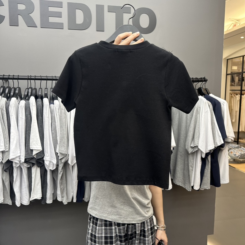 CREDITO直郵韓國代購㊣女裝新品熱賣人氣時尚休閑25春夏T恤CREDITOT恤
