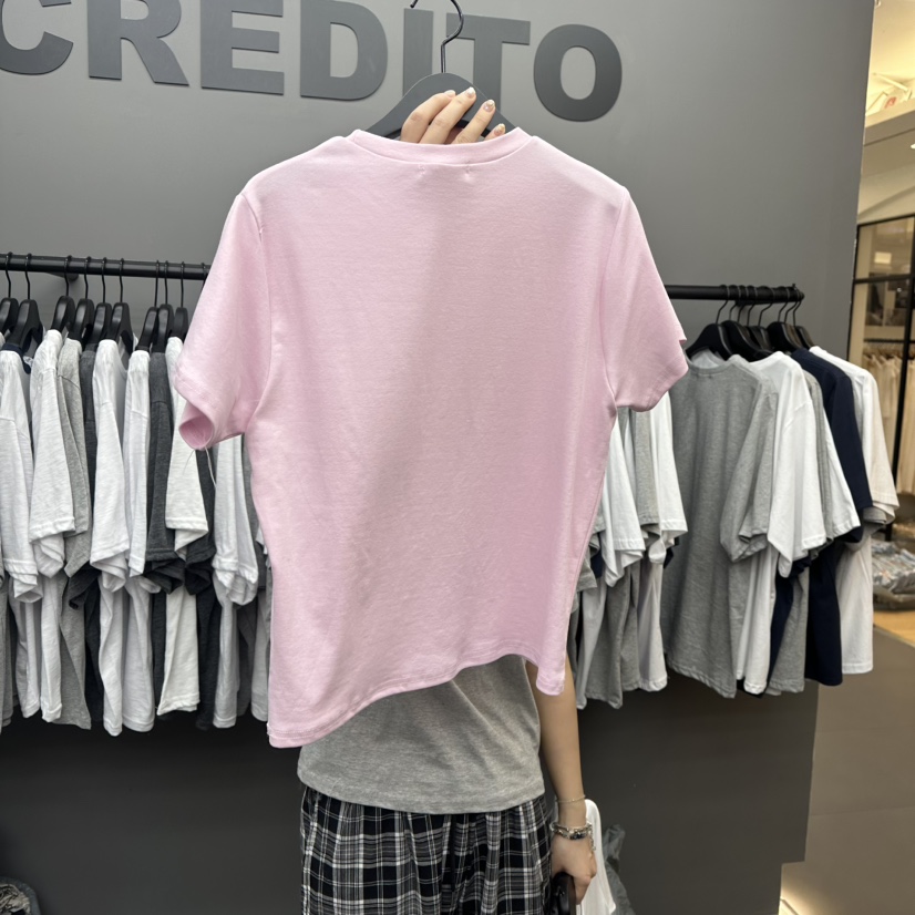 CREDITO韓國直郵㊣女裝新款時尚人氣推薦休閑25春夏熱賣T恤CREDITOT恤