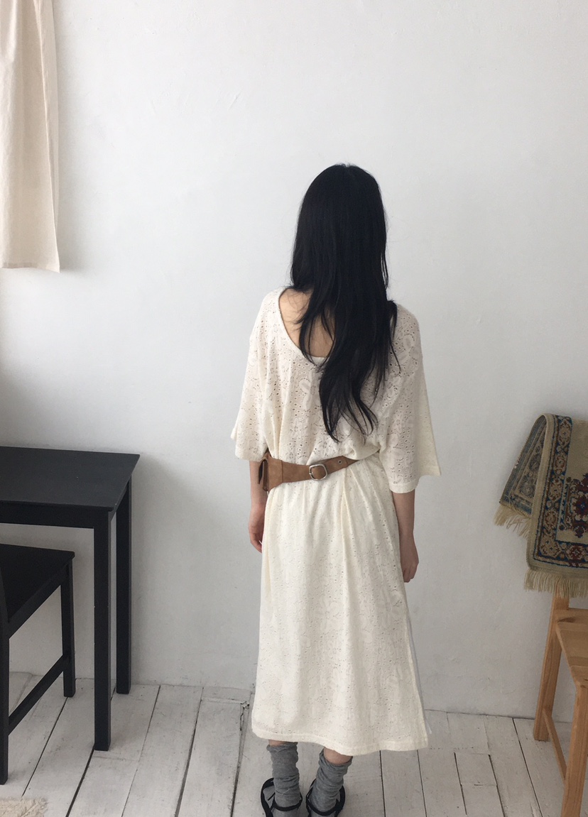 ORDINARYA東大門實拍女士新款真品推薦休閑25春夏時尚連衣裙鴨ROESMMOSS連衣裙