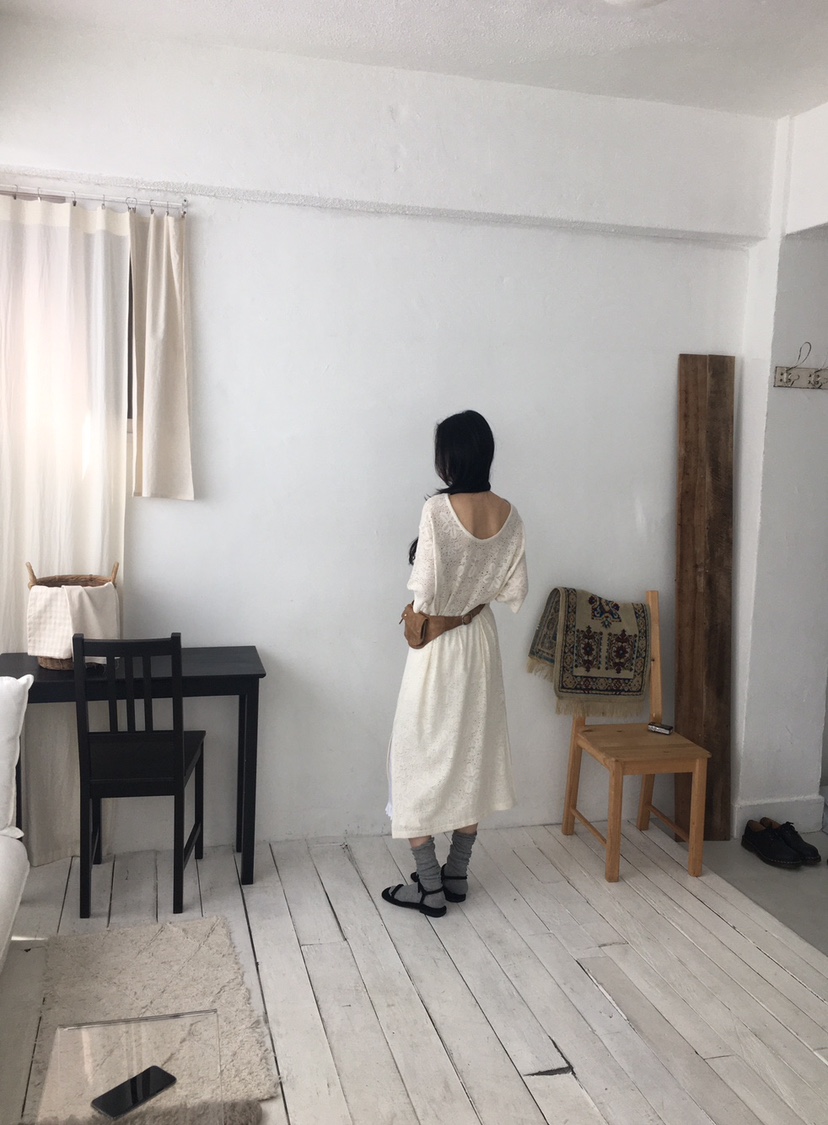ORDINARYA東大門實拍女士新款真品推薦休閑25春夏時尚連衣裙鴨ROESMMOSS連衣裙