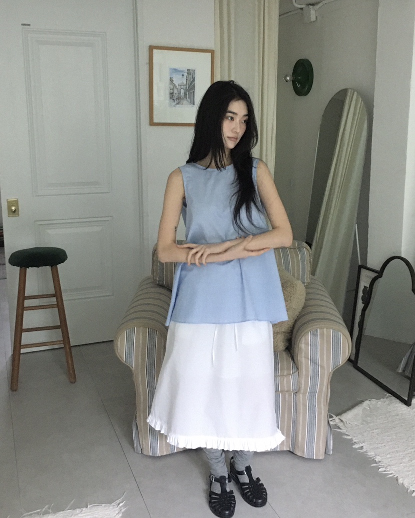 ORDINARYA東大門直郵女裝新款休閑真品推薦25春夏熱賣吊帶背心ROESMMOSS吊帶/背心