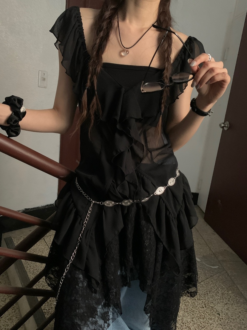 MORE THAN-P東大門實拍女裝新品休閑熱賣人氣時尚襯衫蕾絲衫MORE THAN襯衫/蕾絲衫