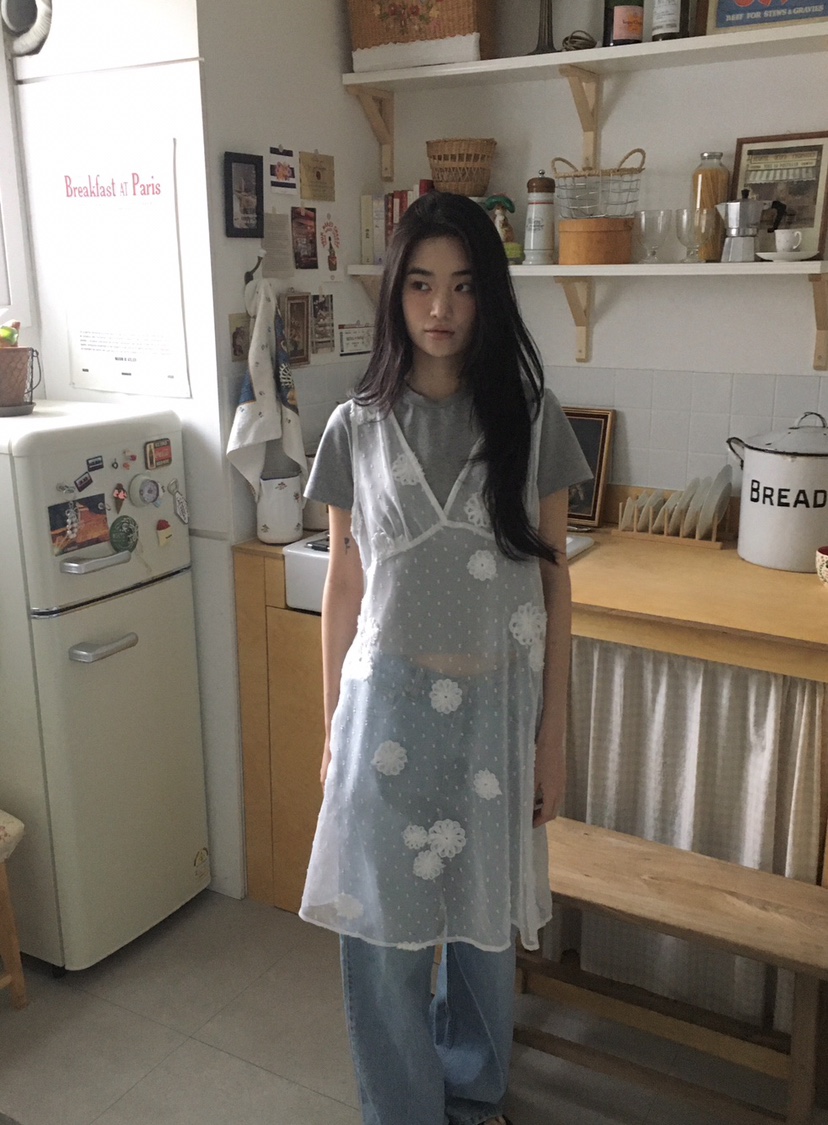 ORDINARYA東大門實拍女裝新品推薦真品休閑25春夏連衣裙透明ORDINARYA連衣裙