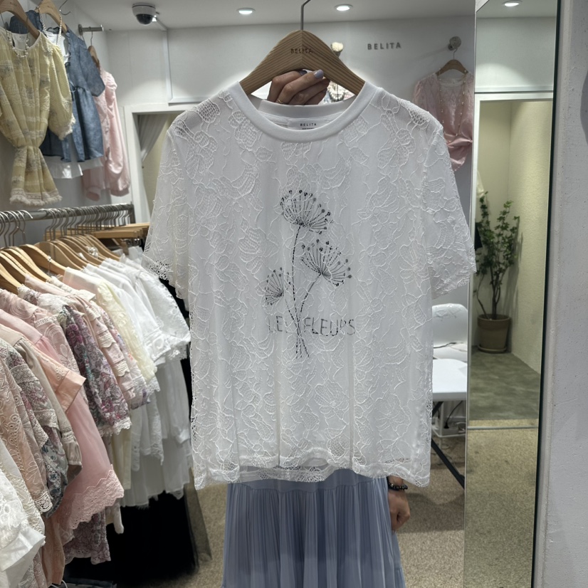空韓國直郵女裝新品真品25春夏熱賣時尚休閑職業人氣推薦T恤BELITAT恤