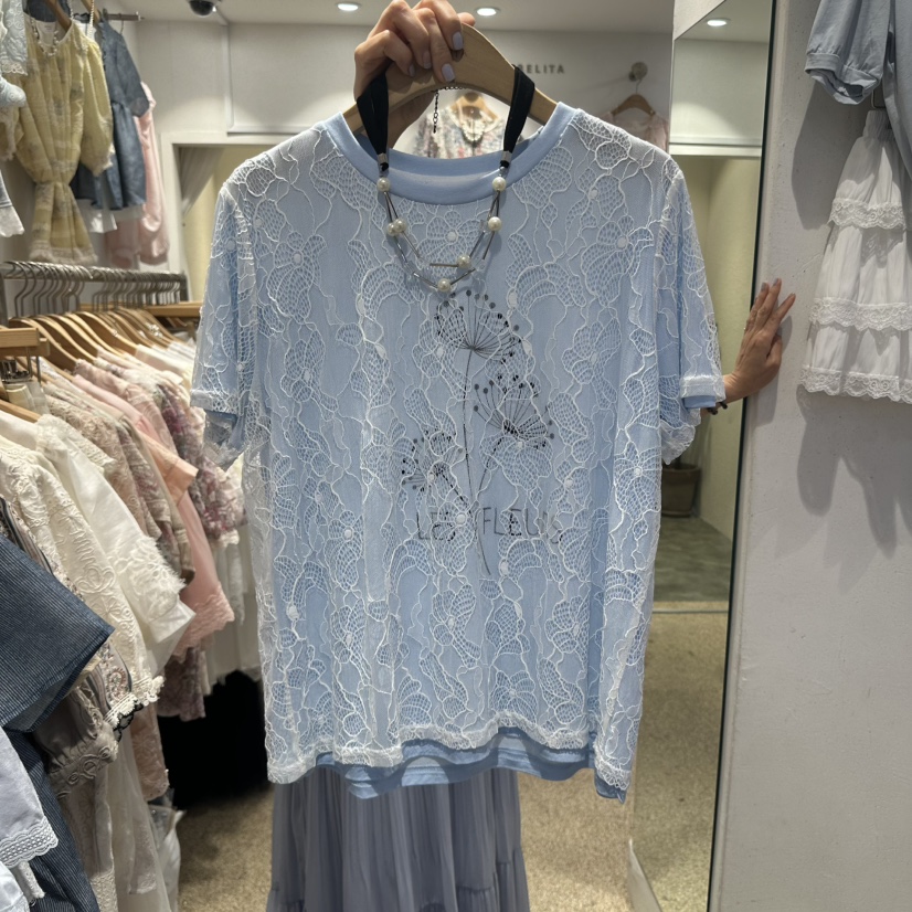 空韓國直郵女裝新品真品25春夏熱賣時尚休閑職業人氣推薦T恤BELITAT恤圖色3