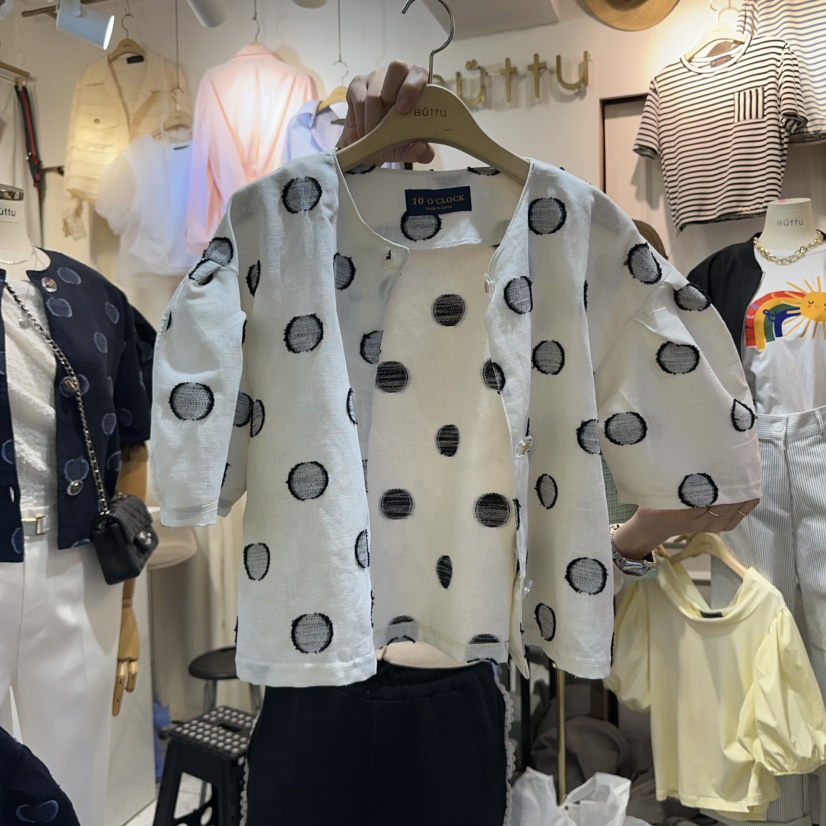 BUTTU韓國直郵女裝新品真品時尚熱賣推薦休閑25春夏夾克亞麻10 O CLOCK/Buttu夾克圖色1