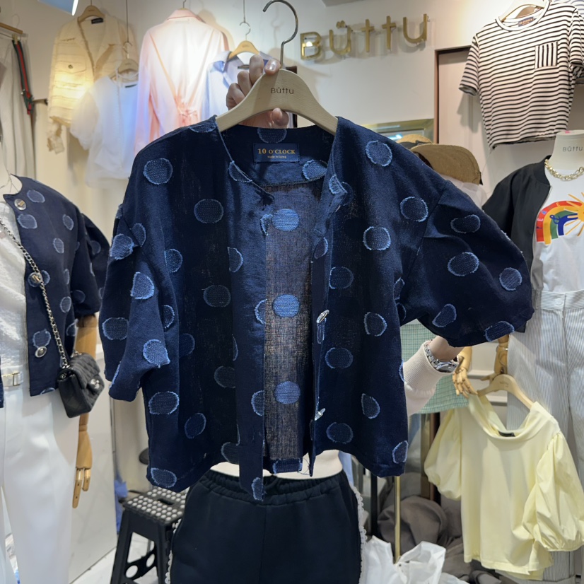 BUTTU韓國直郵女裝新品真品時尚熱賣推薦休閑25春夏夾克亞麻10 O CLOCK/Buttu夾克圖色2