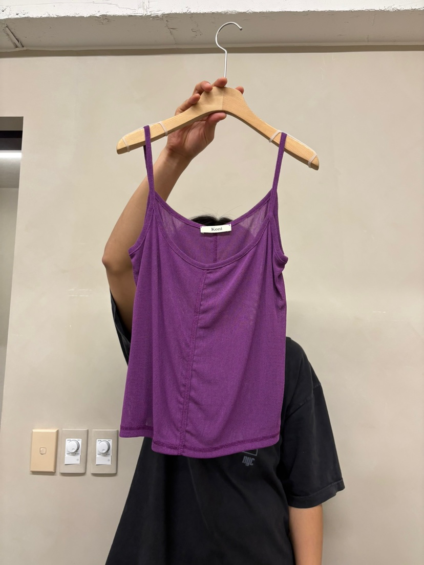 KONI韓國代購女裝新品25春夏休閑真品推薦職業熱賣吊帶背心KONI吊帶/背心圖色2