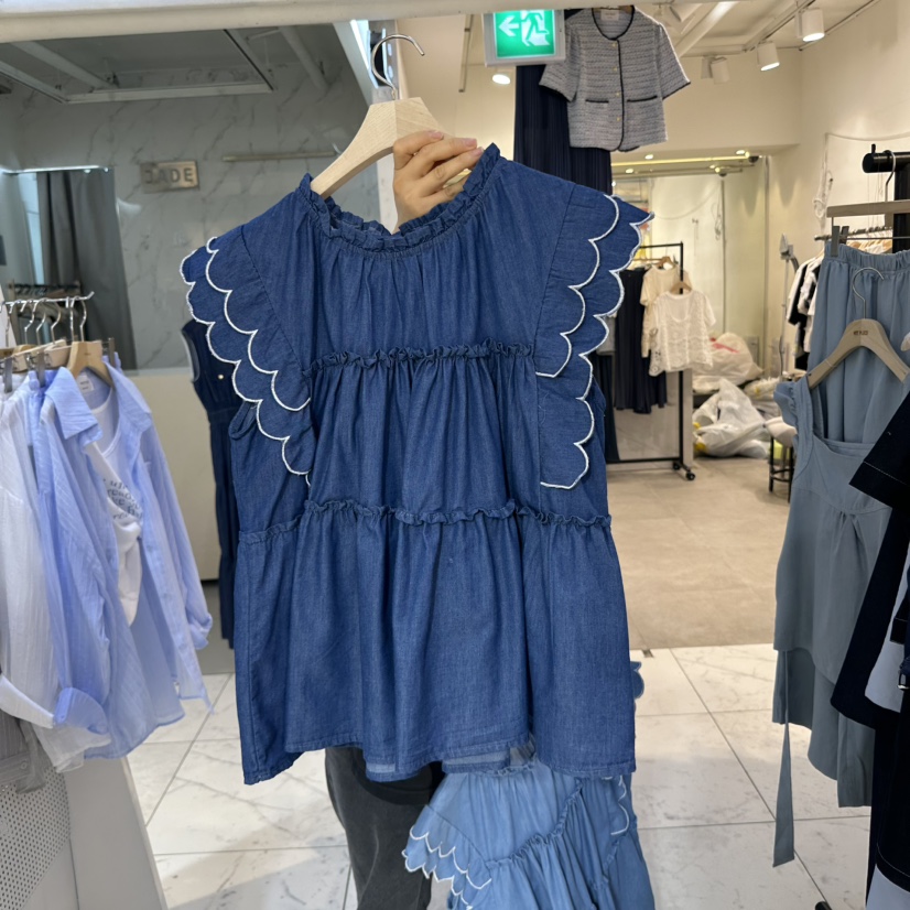 DREAM GIRIS韓國直郵女士新品真品推薦時尚25春夏襯衫蕾絲衫DREAM GIRIS/HOT PLACE襯衫/蕾絲衫圖色2