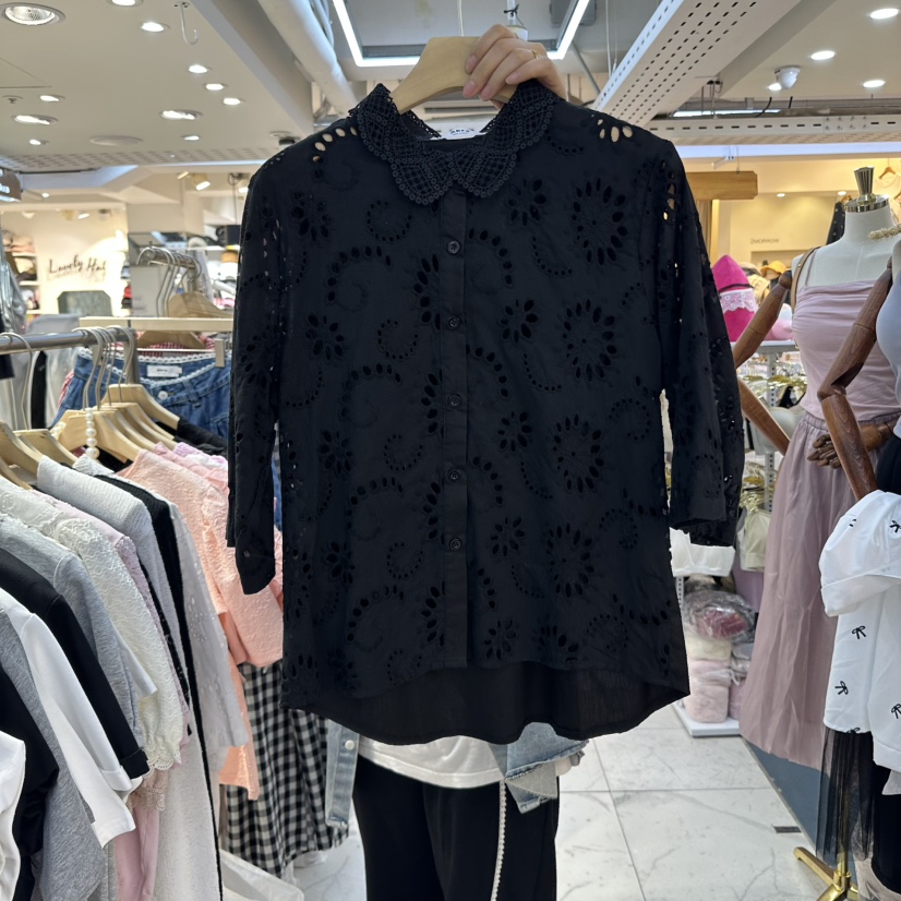 AKRA BY ART韓國直郵女裝新品25春夏休閑時尚襯衫蕾絲衫蕾絲AKRA BY ART襯衫/蕾絲衫圖色2